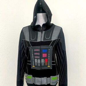 Star Wars Darth Vader Hoodie Jacket Full Zip Size Medium Full Zip To Create Mask